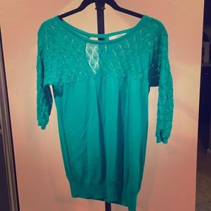 Teal sweater from Anthropologie. Never worn.